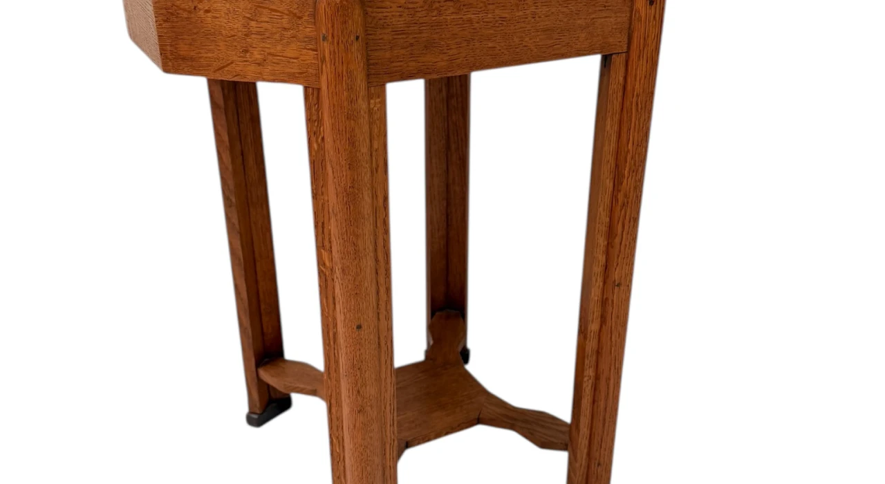 Art Deco Amsterdamse School Octagonal Side Table, 1920s